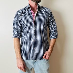 Jared lang plaid button down shirt long sleeve